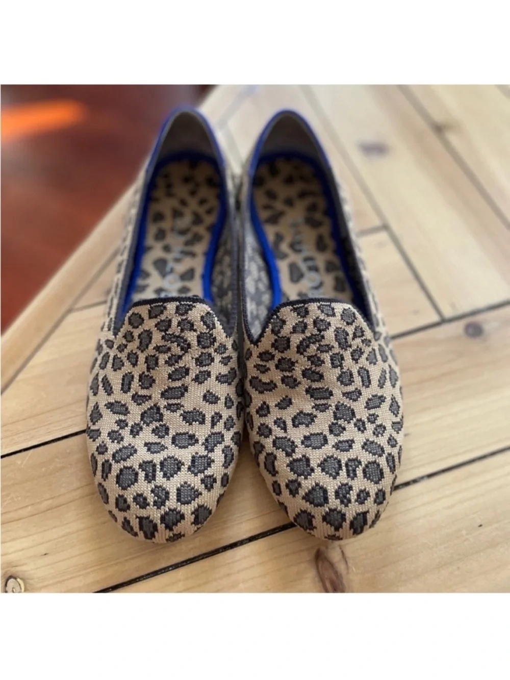 Rothy's The Loafer Little Cat Textile Flats Comfort Shoes Womens US 6.5.